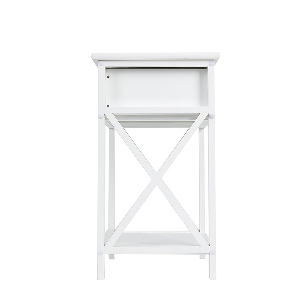 Levede 2x Bedside Tables Drawers Side-3