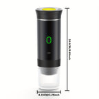 Portable USB Coffee Maker – Hot & Cold Espresso Machine, Rechargeable, Ground Coffee & Capsule Compatible