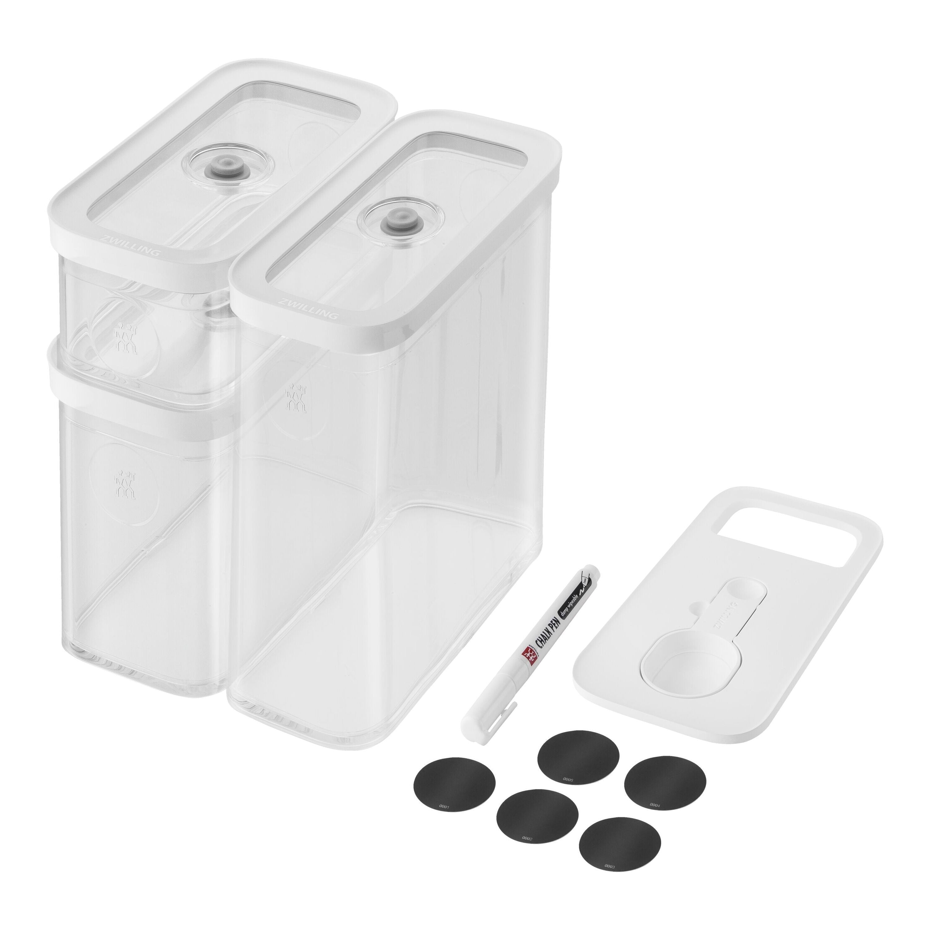ZWILLING Fresh & Save CUBE 5-Piece Modular Pantry Storage Set – Airtight, Stackable Kitchen Organisation