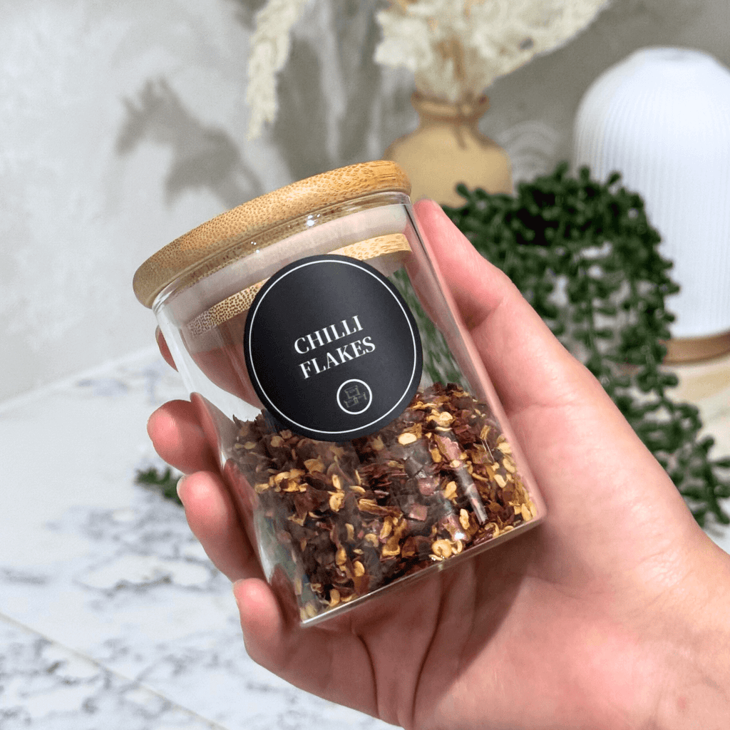 110-Pack Minimalist Waterproof Spice Jar Labels (Black & White) – Pantry Organisation Stickers