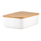 Clear Bamboo Storage Containers – Stackable Airtight Home & Pantry Organisation Boxes