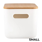 Clear Bamboo Storage Containers – Stackable Airtight Home & Pantry Organisation Boxes