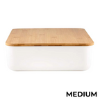 Clear Bamboo Storage Containers – Stackable Airtight Home & Pantry Organisation Boxes