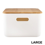 Clear Bamboo Storage Containers – Stackable Airtight Home & Pantry Organisation Boxes