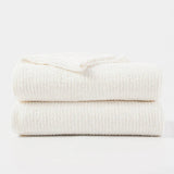Textured Chenille Knit Throw Blanket