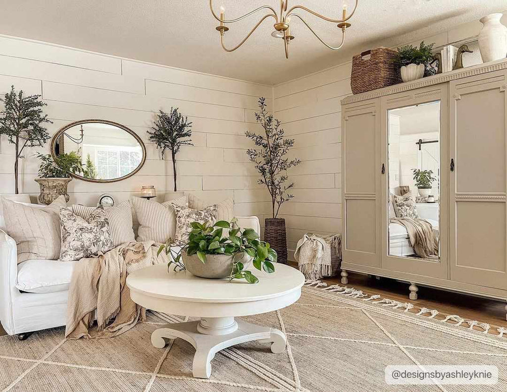 Handwoven Jute & Wool Rug – Bohemian Transitional Style, Cream & Tan