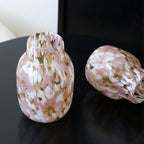 Retro Colorful Polka-Dot Glass Vase – Handcrafted Vintage-Inspired Home Décor