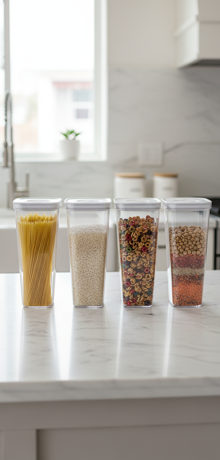 4pc Tall Tapered Containers