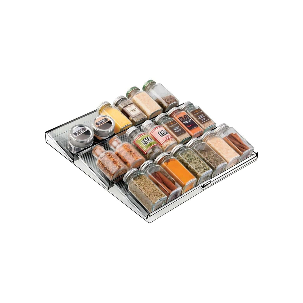 Adjustable In-Drawer Storage Rack – Expandable Multi-Use Organizer for Kitchen & Pantry