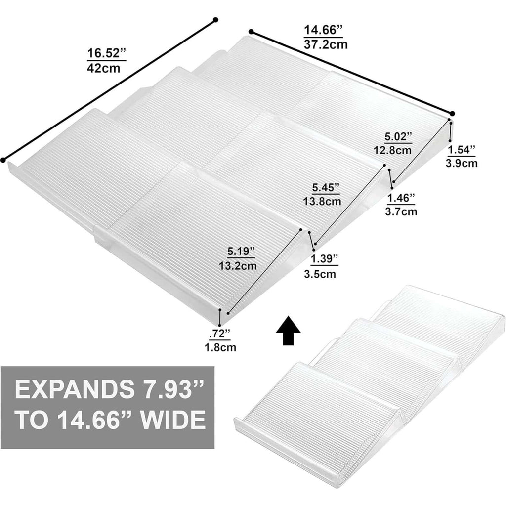 Adjustable In-Drawer Storage Rack – Expandable Multi-Use Organizer for Kitchen & Pantry