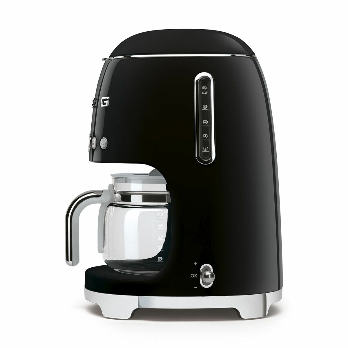 Drip Coffee Machine 1.4L Black – 50s Retro Style | 1050W