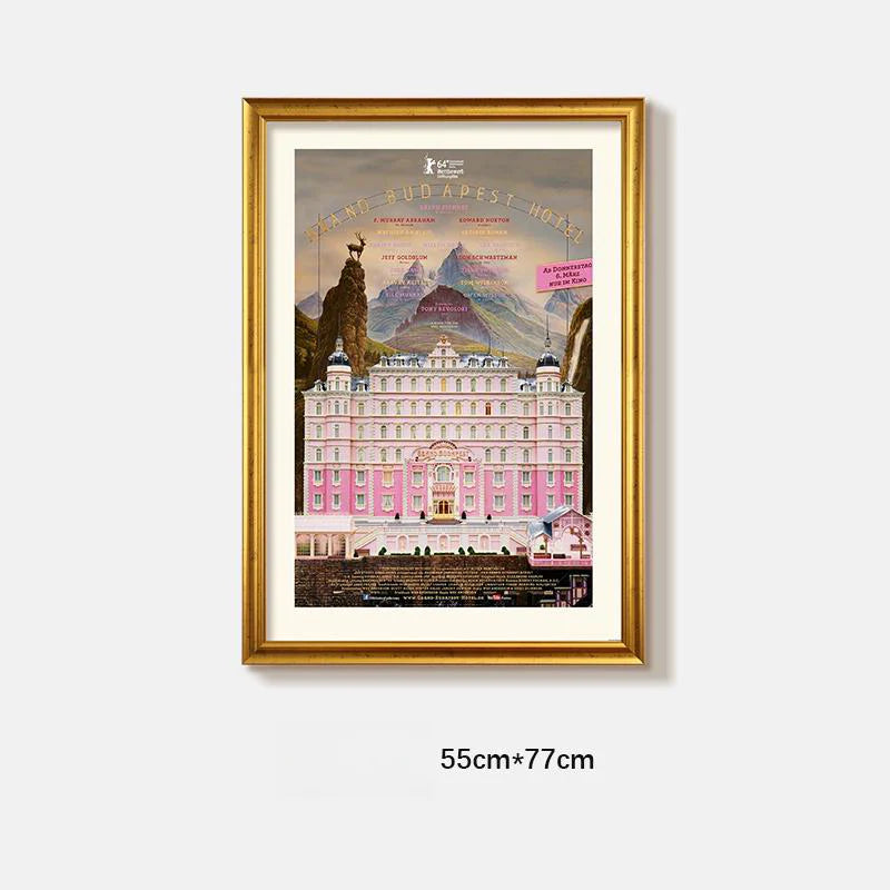 Set of 4 French Vintage Wall Art Decor – European-Inspired Canvas with Resin Frame | Elegant Home Décor