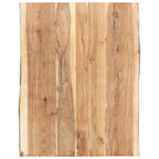 Solid Acacia Live Edge Wooden Tabletop – Natural Timber Slab for Dining, Coffee, or Desk Use