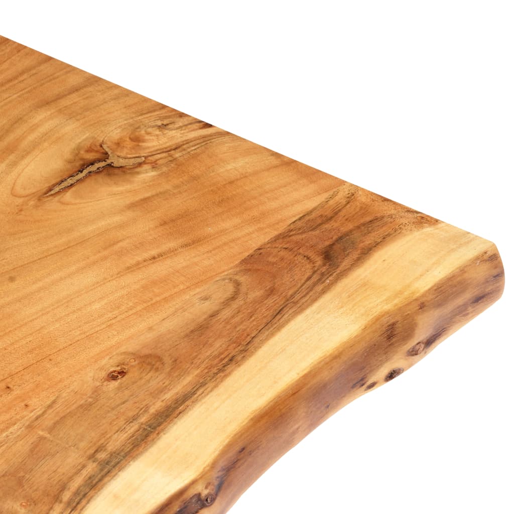 Solid Acacia Live Edge Wooden Tabletop – Natural Timber Slab for Dining, Coffee, or Desk Use