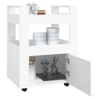 NNEVL Kitchen Trolley White 60x45x80 cm Engineered Wood-3