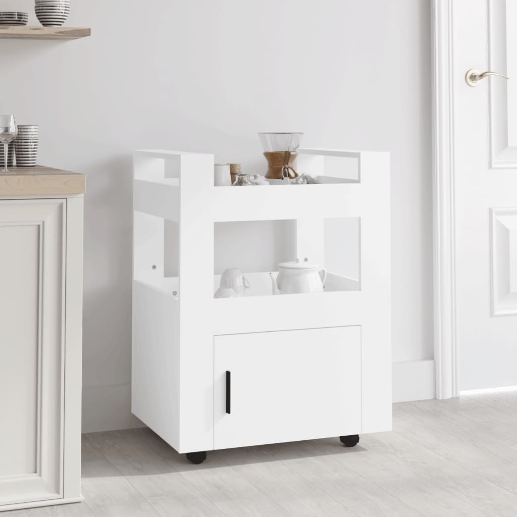 NNEVL Kitchen Trolley White 60x45x80 cm Engineered Wood-0