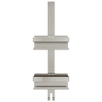 vidaXL Hanging Shower Caddy Shelf Storage Bathroom Brushed 304 Stainless Steel-2