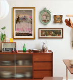 Set of 4 French Vintage Wall Art Decor – European-Inspired Canvas with Resin Frame | Elegant Home Décor