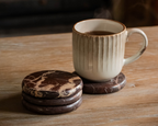 Eloise Rosso Levanto Polished Marble Coasters