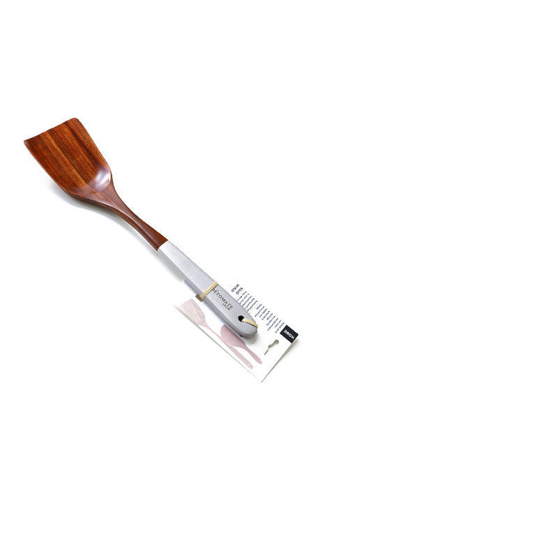 Handcrafted Teak Wooden Kitchen Utensil Set – Eco-Friendly Colorful Lacquer Handles (5/7 Pieces)