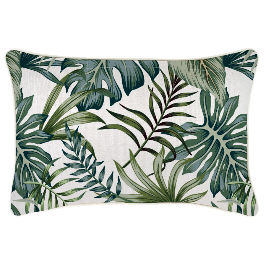 Boracay Piping Cushion Cover - 35x50cm Tropical Luxury Home Décor Pillow