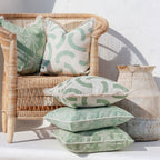 Luxury Fringed Tropical Cushion Cover - 60x60cm Soft Water-Resistant Decorative Pillow