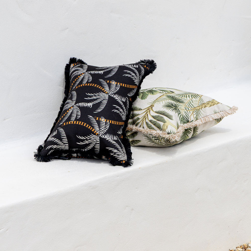 Coastal Fringe Cushion Cover 35x50cm – Water-Resistant Indoor/Outdoor Décor