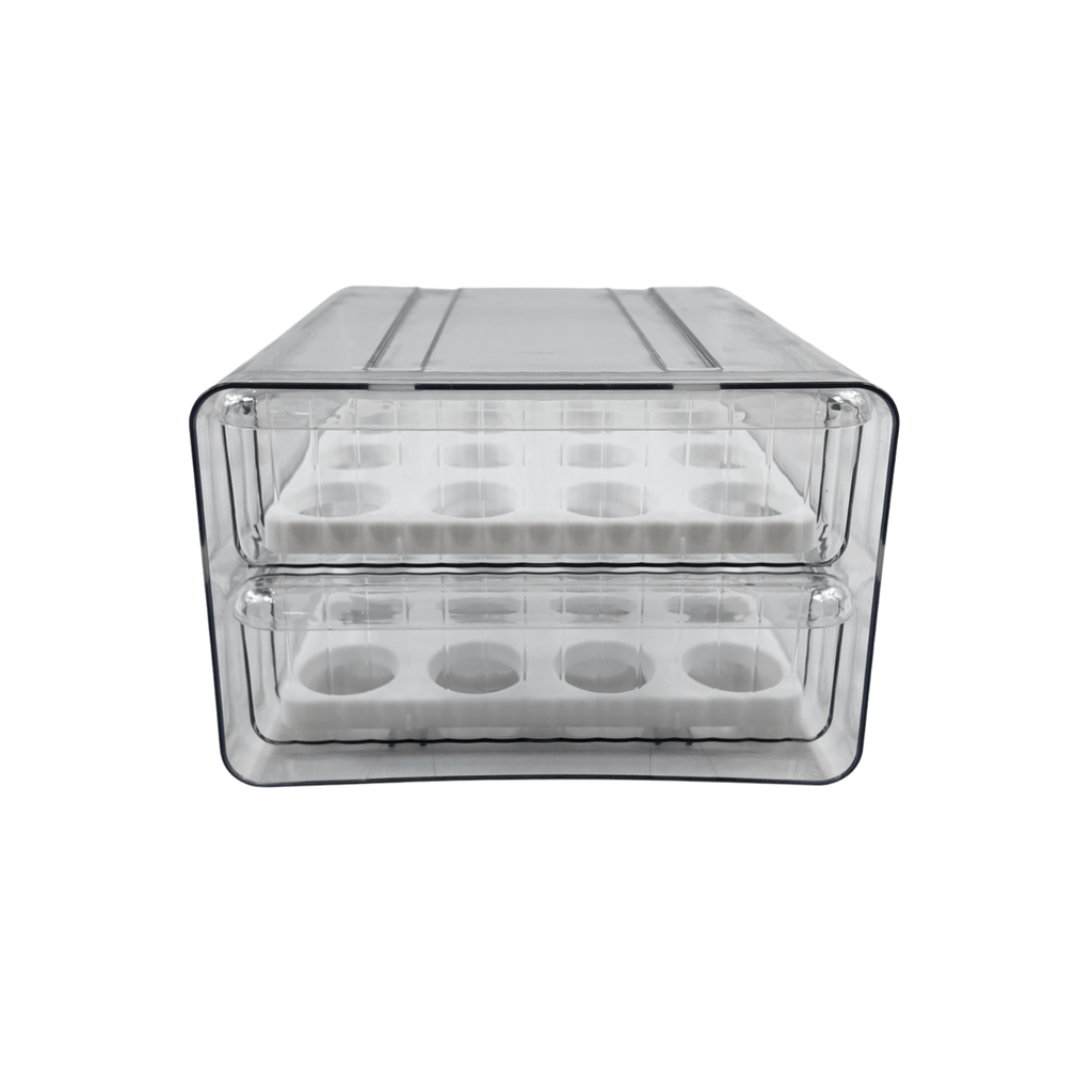 Two-Level Egg Organiser Drawer – Secure & Efficient Fridge Storage-2