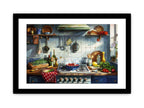 Framed Kitchen Wall Art Print – Premium Matte Finish with Pine Wood Frame & Plexiglass Protection