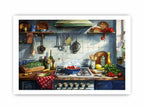 Framed Kitchen Wall Art Print – Premium Matte Finish with Pine Wood Frame & Plexiglass Protection
