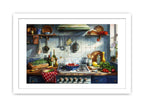 Framed Kitchen Wall Art Print – Premium Matte Finish with Pine Wood Frame & Plexiglass Protection