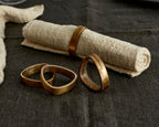 Elara Brass Napkin Rings – Set of 4 Elegant Gold Table Accessories