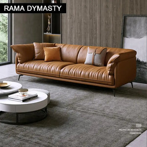 Luxe Leather Statement Sofa – Timeless Elegance and comfort in Every Detail