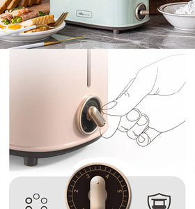 6-Level Toaster – Double-Sided Baking with Dust Cover, 220V