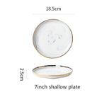 Luxury Blue & White Dinnerware Sets with Double-Sided Gilt Rims – Timeless Elegance WHIMSICAL HOME OF CREATIONS