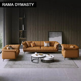Luxe Leather Statement Sofa – Timeless Elegance and comfort in Every Detail