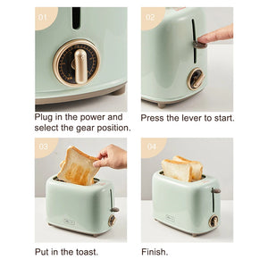 6-Level Toaster – Double-Sided Baking with Dust Cover, 220V