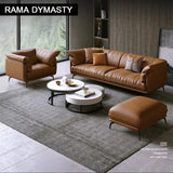 Luxe Leather Statement Sofa – Timeless Elegance and comfort in Every Detail