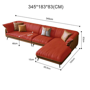 Luxe Leather Statement Sofa – Timeless Elegance and comfort in Every Detail