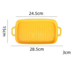 Nordic Rectangular Ceramic Baking Dish – Health-Conscious Elegance WHIMSICAL HOME OF CREATIONS