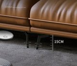 Luxe Leather Statement Sofa – Timeless Elegance and comfort in Every Detail