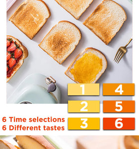 6-Level Toaster – Double-Sided Baking with Dust Cover, 220V