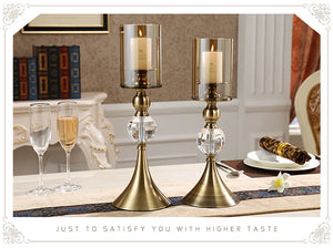 Luxury Tinted Glass Candle Holders – Elegant & Timeless Design