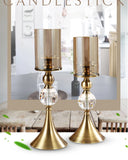 Luxury Tinted Glass Candle Holders – Elegant & Timeless Design