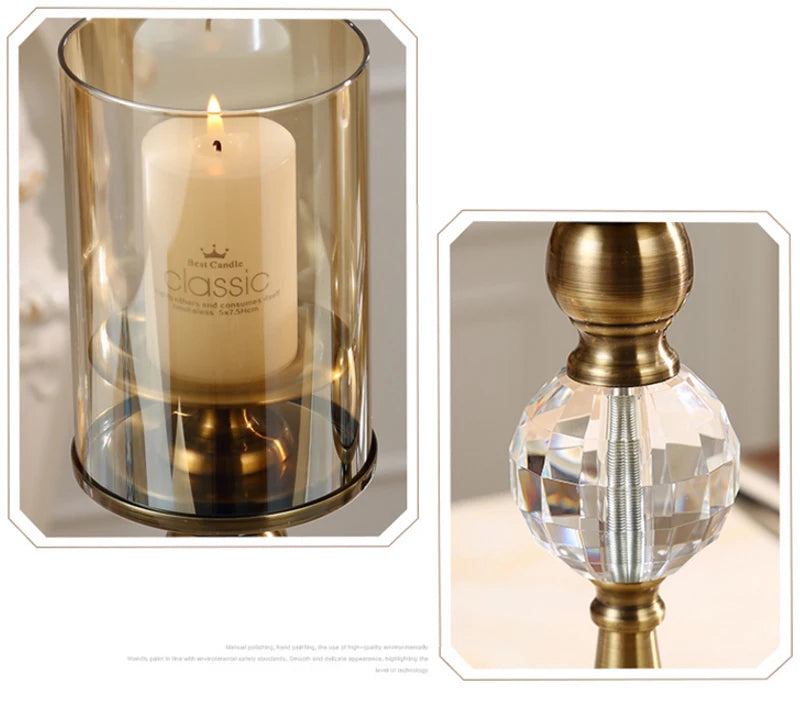 Luxury Tinted Glass Candle Holders – Elegant & Timeless Design