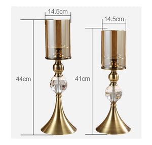 Luxury Tinted Glass Candle Holders – Elegant & Timeless Design