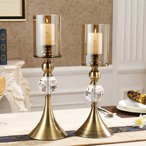 Luxury Tinted Glass Candle Holders – Elegant & Timeless Design