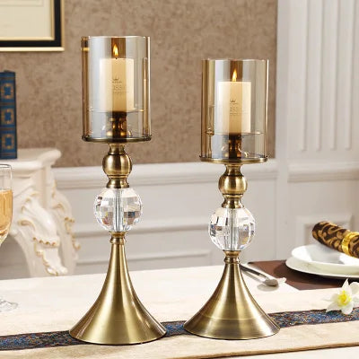 Luxury Tinted Glass Candle Holders – Elegant & Timeless Design