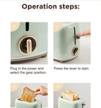 6-Level Toaster – Double-Sided Baking with Dust Cover, 220V WHIMSICAL HOME OF CREATIONS