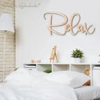 Relax Custom wooden wall sign interior decor wood wall sign My Store